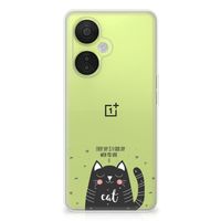 OnePlus Nord CE 3 Lite Telefoonhoesje met Naam Cat Good Day