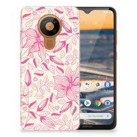 Nokia 5.3 TPU Case Pink Flowers