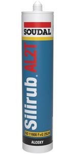 Soudal Silirub AL2T Alcoxy | Siliconenkit | Zwart | 300 ml - 120653