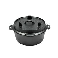 Valhal Dutch Oven Braadpan Gietijzer zonder pootjes 3,8 L - thumbnail