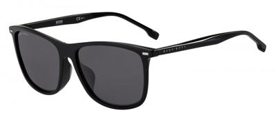 Hugo Boss zonnebril 1215/F/SK heren cat. 3 rechthoek zwart