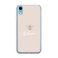 Be(e) kind: iPhone XR Transparant Hoesje - thumbnail