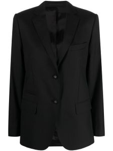 Officine Generale blazer en laine vierge à simple boutonnage - Noir