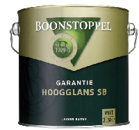 boonstoppel garantie hoogglans sb wit 1 ltr - thumbnail