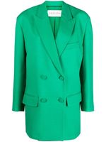 Valentino Garavani blazer Crepe Couture à boutonnière croisée - Vert