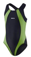 Beco badpak meisjes polyamide/elastaan groen/zwart