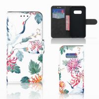 Samsung Galaxy S10e Telefoonhoesje met Pasjes Bird Flowers