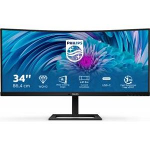 Philips E-Line E2 346E2CUAE/00 34 Wide Quad HD 100Hz USB-C Curved VA Monitor