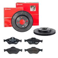 Remmenset, remschijf BREMBO, Remschijftype: Gespleten: , Inbouwplaats: Vooras, u.a. für Ford, Mazda - thumbnail