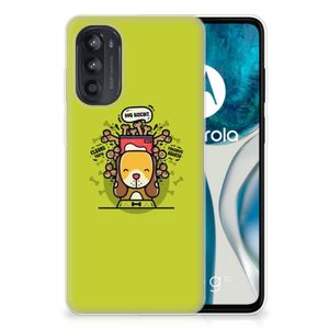 Motorola Moto G52/G82 Telefoonhoesje met Naam Doggy Biscuit