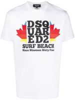 DSQUARED2 t-shirt en coton à logo imprimé - Blanc