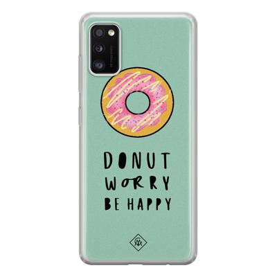 Samsung Galaxy A41 siliconen hoesje - Donut worry Samsung Galaxy A41 siliconen hoesje - Donut worry