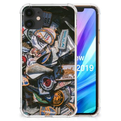 Apple iPhone 11 Anti-shock Hoesje met foto Badges Apple iPhone 11 Anti-shock Hoesje met foto Badges