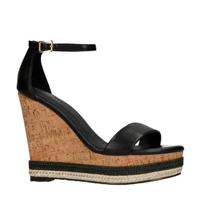 Sacha plateau sandalettes zwart