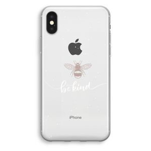 Be(e) kind: iPhone XS Transparant Hoesje