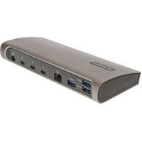 StarTech.com TB4CDOCKUE notebook dock & poortreplicator Bedraad Thunderbolt 4 Zwart, Grijs