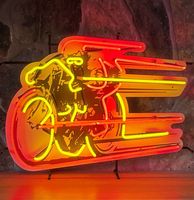 Board Tracker Motorcycle Neon Verlichting 80 x 60 cm - thumbnail