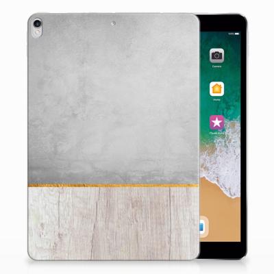 Apple iPad Pro 10.5 Silicone Tablet Hoes Wood Concrete Apple iPad Pro 10.5 Silicone Tablet Hoes Wood Concrete