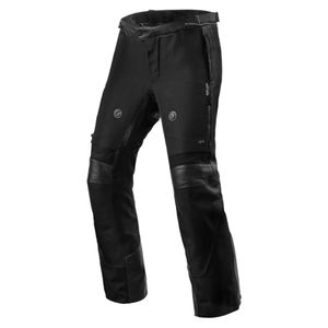 REV'IT! Valve H2O Pants, Leder motorbroek heren, Zwart kort