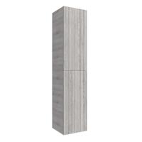 Muebles Raya kolomkast ribbelfront 160cm eiken grijs - thumbnail