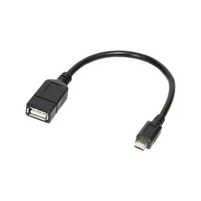 LogiLink AA0035 USB-kabel 0,2 m USB 2.0 Micro-USB B USB A Zwart LogiLink AA0035 USB-kabel 0,2 m USB 2.0 Micro-USB B USB A Zwart