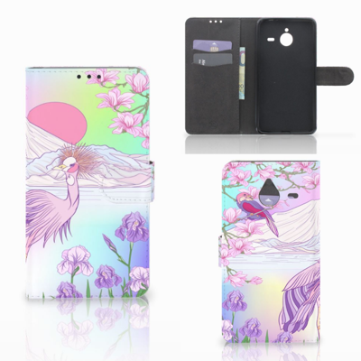 Microsoft Lumia 640 XL Telefoonhoesje met Pasjes Bird Microsoft Lumia 640 XL Telefoonhoesje met Pasjes Bird