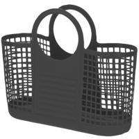 Flexibele was tas kunststof zwart 59 x 20 x 43 cm - Wasmanden