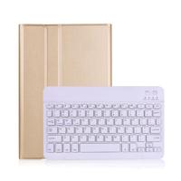 Shop4 - Samsung Galaxy Tab S7 Toetsenbord Hoes - Bluetooth Keyboard Cover Goud
