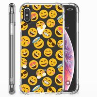 Apple iPhone X | Xs Doorzichtige Silicone Hoesje Emoji