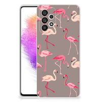 Samsung Galaxy A73 5G TPU Hoesje Flamingo - thumbnail