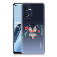 OPPO Reno 7 5G | Find X5 Lite Telefoonhoesje met Naam Boho Summer