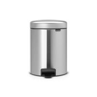 Brabantia pedaalemmer Newlcon 5 liter matt steel fingerprint proof