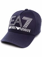 Ea7 Emporio Armani casquette à logo embossé - Bleu