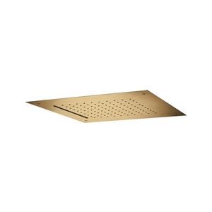 Hoofddouche Showerlicious Lagoo Nesso met Cascade 43 x 43 cm RVS Geborsteld Goud PVD