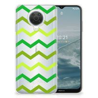 Nokia G20 | G10 TPU bumper Zigzag Groen