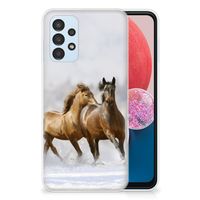 Samsung Galaxy A13 4G TPU Hoesje Paarden - thumbnail