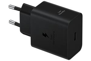 Samsung Super Fast Charging Oplader 45W Zwart + Usb C Kabel 1,8m Zwart Kunststof