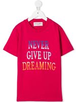 Alberta Ferretti Kids t-shirt à slogan imprimé - Rose - thumbnail