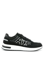 Armani Exchange baskets à logo imprimé - Noir