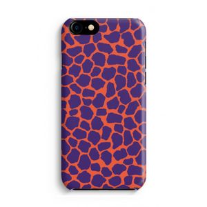 Purple Giraffe: iPhone 8 Volledig Geprint Hoesje