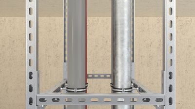 Fischer 562834 bevestigingsframe voor loodgieterswerk Steun