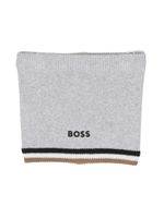 BOSS Kidswear écharpe en maille à logo - Gris - thumbnail