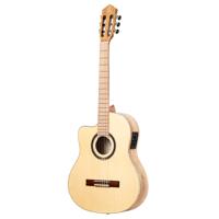 Ortega TZSM-3-L Signature Series Natural linkshandige E/A klassieke gitaar met gigbag - thumbnail