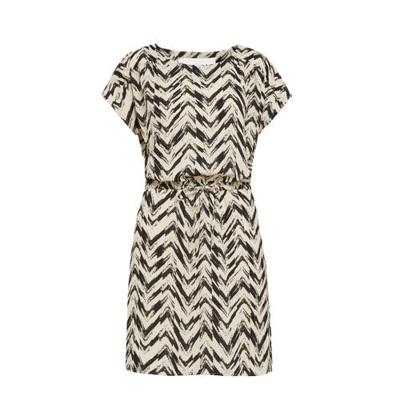 VERO MODA jurk VMSASHA met all over print zand/zwart VERO MODA jurk VMSASHA met all over print zand/zwart