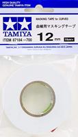 TAMIYA 87184 Afplakband 12 mm/20 m voor rondingen, modelbouw accessoires, knutselgereedschap, tape, maskingtape, hoogwaardige modelbouw accessoires, 300087184
