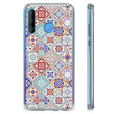Huawei P30 Lite Anti-Shock Hoesje Tiles Color Huawei P30 Lite Anti-Shock Hoesje Tiles Color
