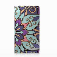 Nokia 2.1 2018 Smart Cover Purple Flower