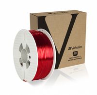 Verbatim 55062 3D-printmateriaal Polyethyleentereftalaatglycol (PETG) Rood, Transparant 1 kg - thumbnail