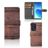 OPPO Reno 6 Pro Plus 5G Book Style Case Old Wood - thumbnail