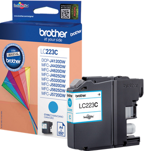 Brother LC-223C inktcartridge 1 stuk(s) Origineel Cyaan